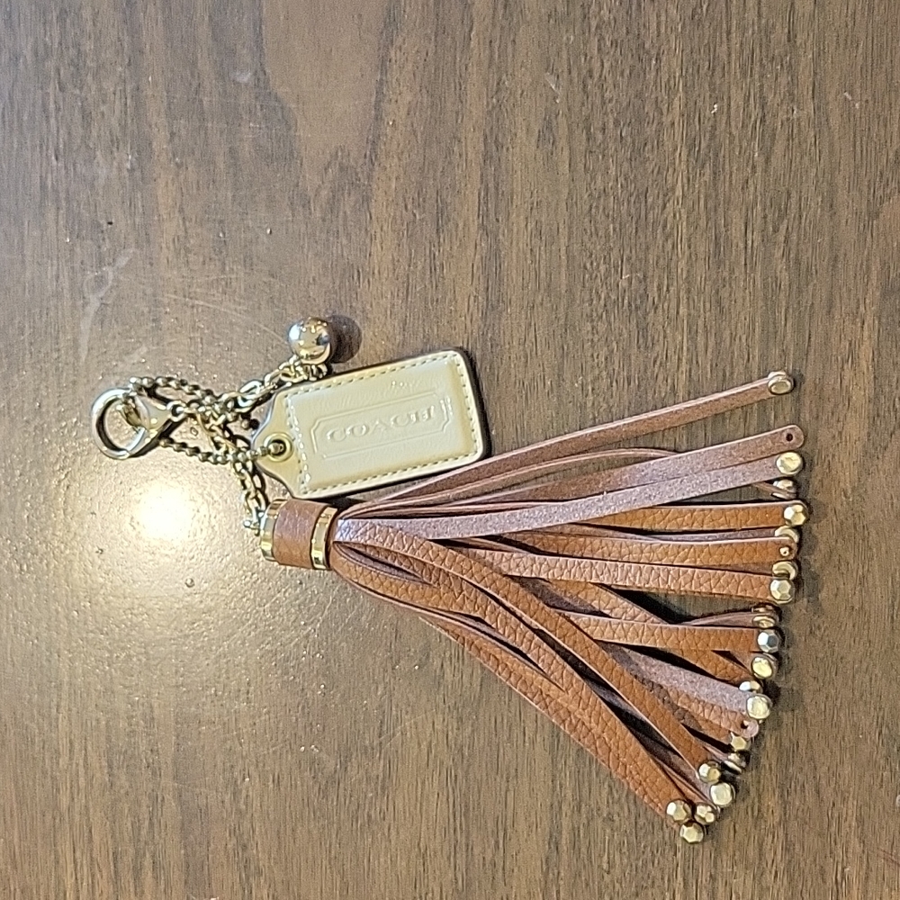 Coach purse tassel